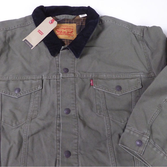 Levi’s Trucker Denim Jacket w Cotton Flannel Plaid Lining NWT - Picture 7 of 7